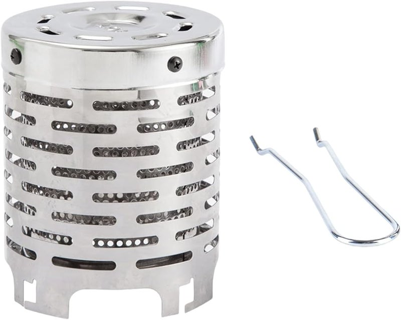 Stainless Steel Portable Outdoor Heater Cover For Stove Warmer Hood Cap - Image 1